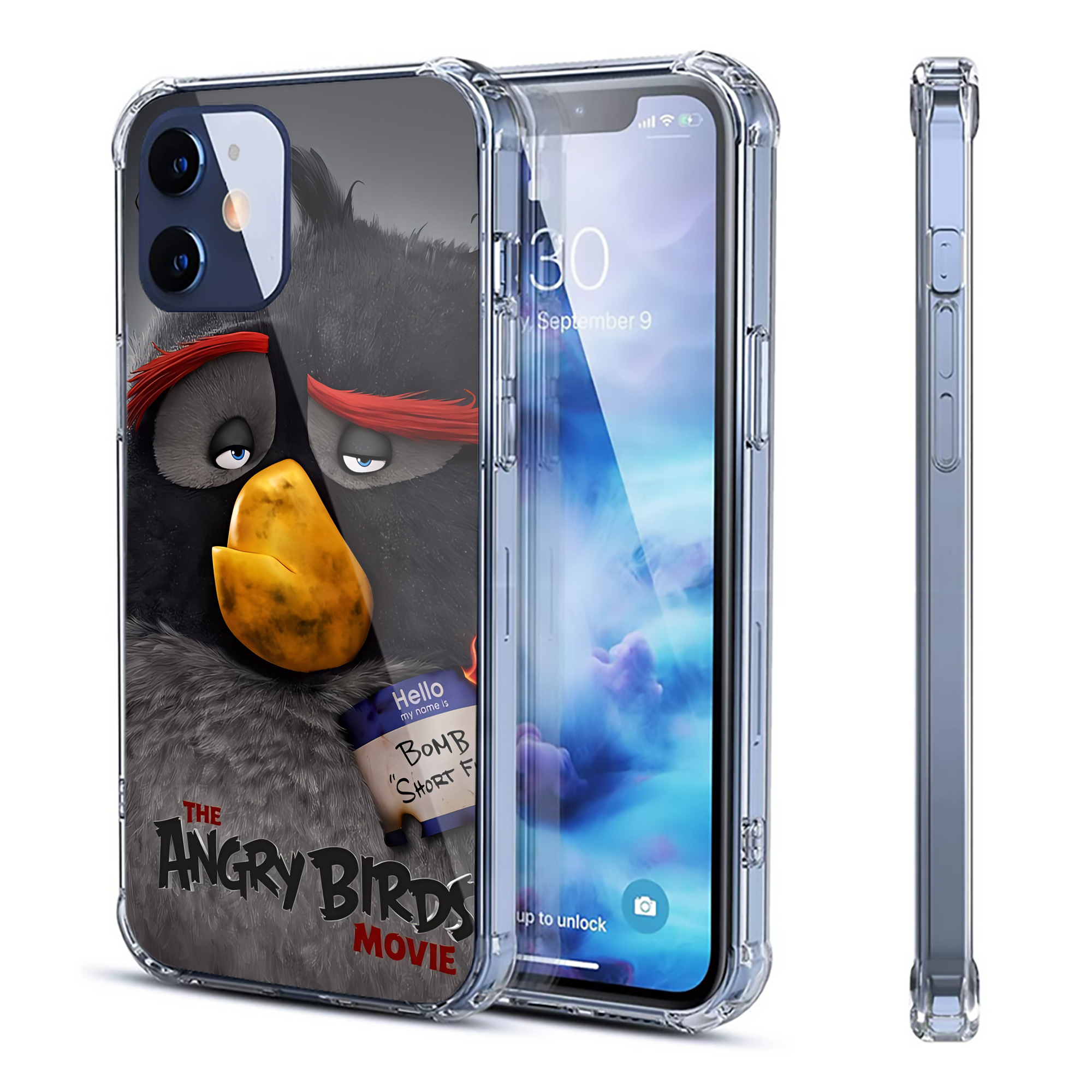（画像用） Angry Birds アングリーバード 【iPhone 12シリーズ対応】透明スマホケース（クリアソフトケース）